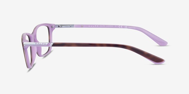 Ralph RA7044 Tortoise On Purple AcetateEyeglass Frames from EyeBuyDirect, Side View