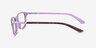 Ralph RA7044 Tortoise On Purple AcetateEyeglass Frames from EyeBuyDirect, Side View
