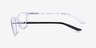 Ralph RA7044 Black On White AcétateMontures de lunettes de vue d'EyeBuyDirect, Vue de Côté