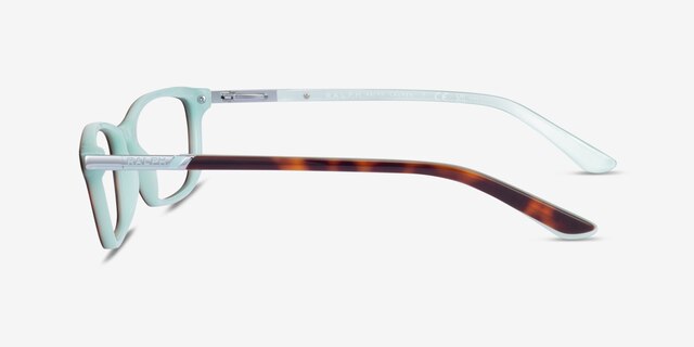 Ralph RA7044 Tortoise Blue AcetateEyeglass Frames from EyeBuyDirect, Side View