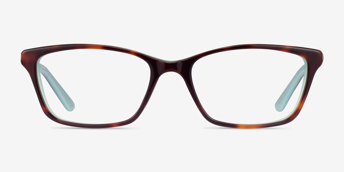 Ralph RA7044 Tortoise On Blue Acetate Eyeglass Frames from EyeBuyDirect