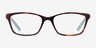 Ralph RA7044 Tortoise On Blue AcetateEyeglass Frames from EyeBuyDirect, Front View