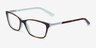 Ralph RA7044 Tortoise On Blue AcetateEyeglass Frames from EyeBuyDirect, Angle View
