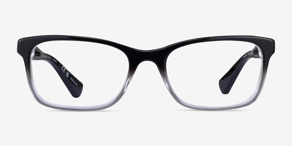 Ralph RA7069 Shiny Gradient Black Acetate Eyeglass Frames