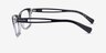 Ralph RA7069 Shiny Gradient Black AcetateEyeglass Frames from EyeBuyDirect, Side View