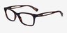 Ralph RA7069 Shiny Dark Tortoise AcetateEyeglass Frames from EyeBuyDirect, Angle View