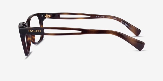 Ralph RA7069 Shiny Dark Tortoise AcetateEyeglass Frames from EyeBuyDirect, Side View