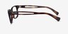 Ralph RA7069 Shiny Dark Tortoise AcetateEyeglass Frames from EyeBuyDirect, Side View