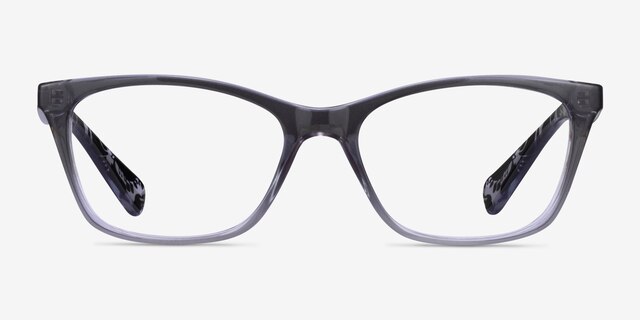 Ralph RA7071 Shiny Gradient Gray PlastiqueMontures de lunettes de vue d'EyeBuyDirect, Vue de Face