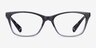 Ralph RA7071 Shiny Gradient Gray PlastiqueMontures de lunettes de vue d'EyeBuyDirect, Vue de Face