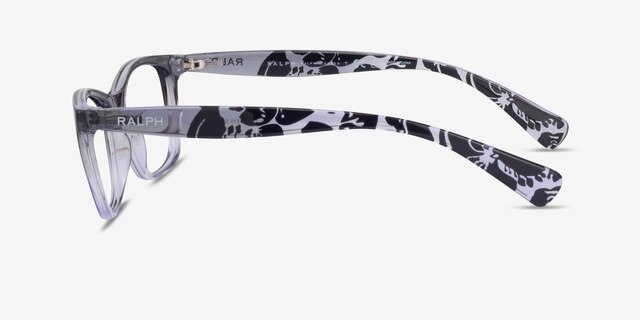 Ralph RA7071 Shiny Gradient Gray PlastiqueMontures de lunettes de vue d'EyeBuyDirect, Vue de Côté