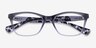 Ralph RA7071 Shiny Gradient Gray PlastiqueMontures de lunettes de vue d'EyeBuyDirect, Vue Rapprochée