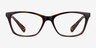 Ralph RA7071 Shiny Brown Tortoise PlasticEyeglass Frames from EyeBuyDirect, Front View