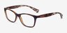 Ralph RA7071 Shiny Brown Tortoise PlasticEyeglass Frames from EyeBuyDirect, Angle View