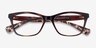 Ralph RA7071 Shiny Brown Tortoise PlasticEyeglass Frames from EyeBuyDirect, Closed View