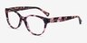 Ralph RA7103 Shiny Purple Tortoise AcetateEyeglass Frames from EyeBuyDirect, Angle View