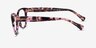 Ralph RA7103 Shiny Purple Tortoise AcetateEyeglass Frames from EyeBuyDirect, Side View
