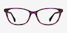 Ralph RA7133U Striped Brown Purple AcetateEyeglass Frames from EyeBuyDirect, Front View