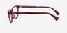 Ralph RA7133U Striped Brown Purple AcetateEyeglass Frames from EyeBuyDirect, Side View
