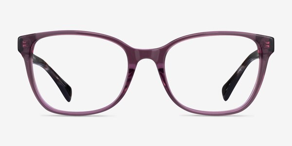 Ralph RA7137U Shiny Transparent Purple Acetate Eyeglass Frames