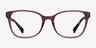 Ralph RA7137U Shiny Transparent Purple AcétateMontures de lunettes de vue d'EyeBuyDirect, Vue de Face