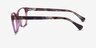 Ralph RA7137U Shiny Transparent Purple AcétateMontures de lunettes de vue d'EyeBuyDirect, Vue de Côté