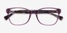 Ralph RA7137U Shiny Transparent Purple AcétateMontures de lunettes de vue d'EyeBuyDirect, Vue Rapprochée