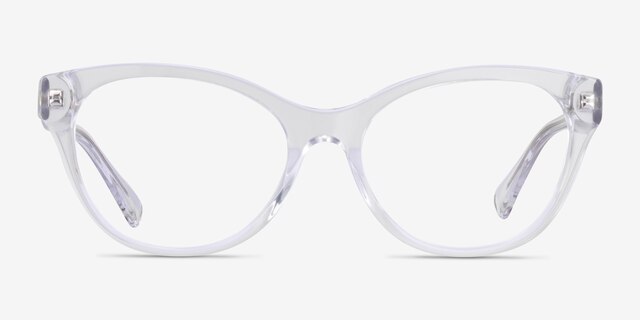 Ralph RA7141 Shiny Clear AcetateEyeglass Frames from EyeBuyDirect, Front View