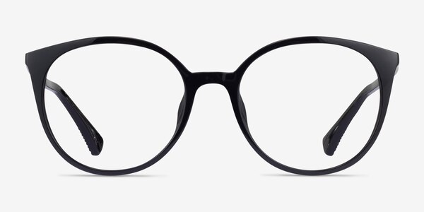 Ralph RA7145U Shiny Black Plastic Eyeglass Frames