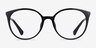 Ralph RA7145U Shiny Black PlasticEyeglass Frames from EyeBuyDirect, Front View