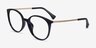 Ralph RA7145U Shiny Black PlasticEyeglass Frames from EyeBuyDirect, Angle View