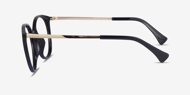 Ralph RA7145U Shiny Black PlasticEyeglass Frames from EyeBuyDirect, Side View