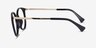 Ralph RA7145U Shiny Black PlasticEyeglass Frames from EyeBuyDirect, Side View