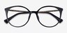 Ralph RA7145U Shiny Black PlasticEyeglass Frames from EyeBuyDirect, Closed View