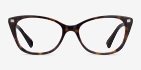 Ralph RA7146 Shiny Tortoise Acétate Montures de lunettes de vue d'EyeBuyDirect, Vue de Face