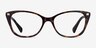 Ralph RA7146 Shiny Tortoise AcetateEyeglass Frames from EyeBuyDirect, Front View