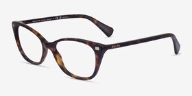 Ralph RA7146 Shiny Tortoise Acétate Montures de lunettes de vue d'EyeBuyDirect, Vue d'Angle