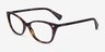 Ralph RA7146 Shiny Tortoise AcetateEyeglass Frames from EyeBuyDirect, Angle View