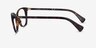Ralph RA7146 Shiny Tortoise AcetateEyeglass Frames from EyeBuyDirect, Side View