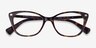 Ralph RA7146 Shiny Tortoise AcetateEyeglass Frames from EyeBuyDirect, Closed View