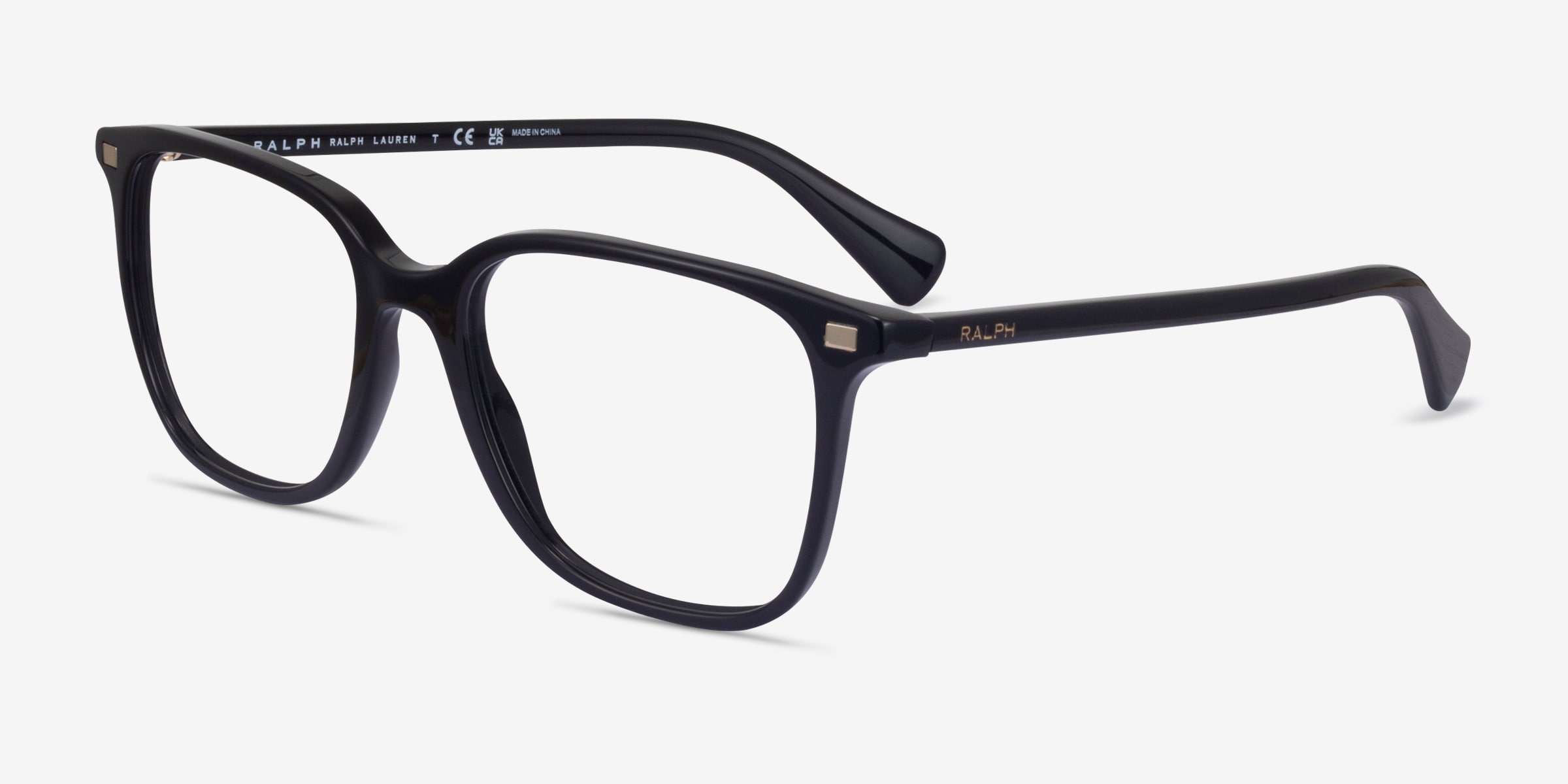Ralph RA7147 - Square Shiny Clear Frame Eyeglasses