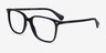 Ralph RA7147 Shiny Black AcetateEyeglass Frames from EyeBuyDirect, Angle View