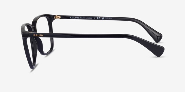 Ralph RA7147 Shiny Black AcetateEyeglass Frames from EyeBuyDirect, Side View