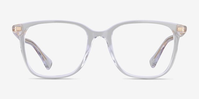 Ralph RA7147 Shiny Clear AcetateEyeglass Frames from EyeBuyDirect, Front View