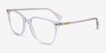 Ralph RA7147 Shiny Clear AcetateEyeglass Frames from EyeBuyDirect, Angle View