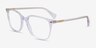 Ralph RA7147 Shiny Clear AcetateEyeglass Frames from EyeBuyDirect, Angle View