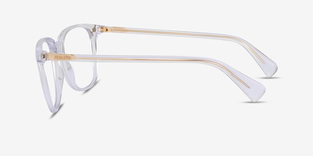 Ralph RA7147 Shiny Clear AcetateEyeglass Frames from EyeBuyDirect, Side View