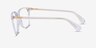 Ralph RA7147 Shiny Clear AcetateEyeglass Frames from EyeBuyDirect, Side View