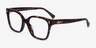 Ralph RA7158U Shiny Dark Tortoise AcetateEyeglass Frames from EyeBuyDirect, Angle View