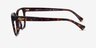 Ralph RA7158U Shiny Dark Tortoise AcetateEyeglass Frames from EyeBuyDirect, Side View